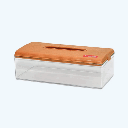 Tempat Tisu / Tissue Plastik Basic Home BTR-3 Rosewood Tissue Dispenser (Small) Ukuran 242 x125 x 80 mm | Raja Plastik Indonesia