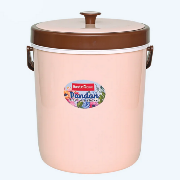 Termos Nasi Es Plastik Basic Home BHI-3 Pandan RiceI ce Bucket 26 (1) Termos Nasi / Es Plastik Basic Home BHI-3 Pandan Rice/Ice Bucket 26 Ukuran 365 x 390 x 445 mm | Raja Plastik Indonesia