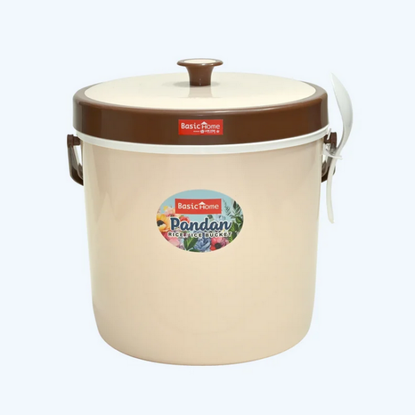 Termos Nasi / Es Plastik Basic Home BHI-7 Pandan Rice/Ice Bucket 23 Ukuran 365 x 390 x H 390 mm | Raja Plastik Indonesia