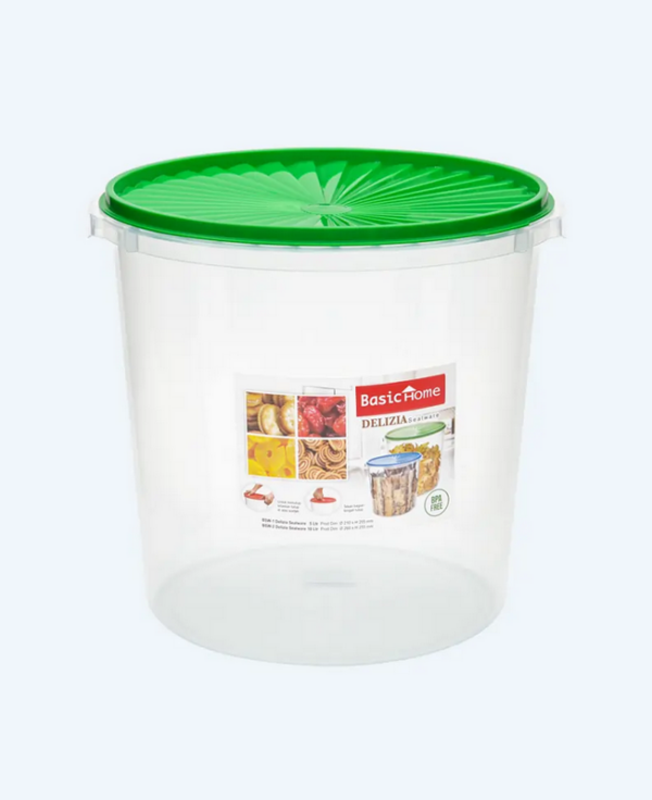 Toples Plastik Serbaguna 10 Liter Basic Home BSW-2 Delizia Sealware, Ukuran Ø 260 x 255 mm | Raja Plastik Indonesia