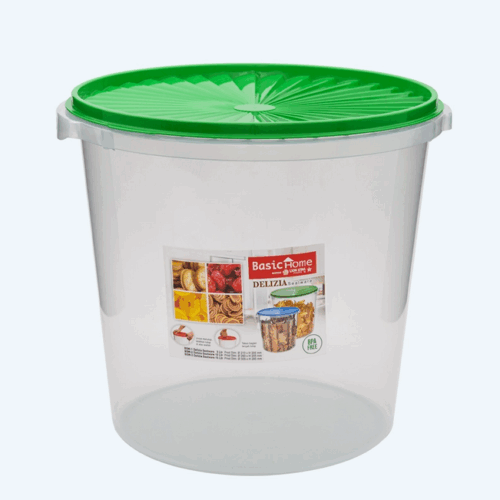 Toples Plastik Serbaguna 16 Liter Basic Home BSW-3 Delizia Sealware, Ukuran Ø 305 x H 285 mm | Raja Plastik Indonesia