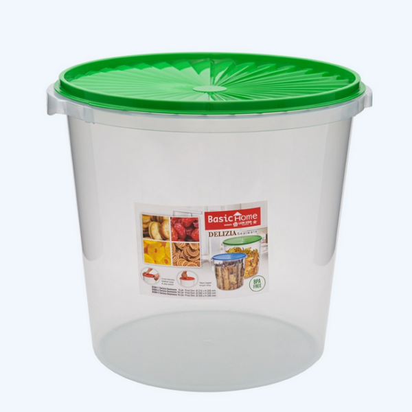 Toples Plastik Serbaguna 16 Liter Basic Home BSW-3 Delizia Sealware, Ukuran Ø 305 x H 285 mm | Raja Plastik Indonesia