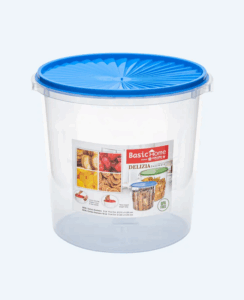 Toples Plastik Serbaguna 5 Liter Basic Home BSW-1 Delizia Sealware, Ukuran Ø 210 x 205 mm | Raja Plastik Indonesia