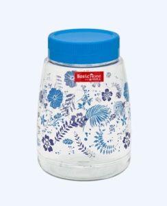 Toples Plastik Wadah Makanan Basic Home BPT-2 Gulali Jar 1500 ml, Ukuran Ø 122 x H 175 mm | Raja Plastik Indonesia