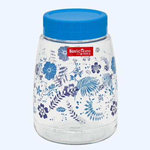 Toples Plastik Wadah Makanan Basic Home BPT-2 Gulali Jar 1500 ml, Ukuran Ø 122 x H 175 mm | Raja Plastik Indonesia