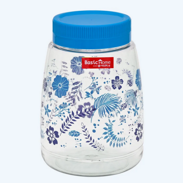 Toples Plastik Wadah Makanan Basic Home BPT-2 Gulali Jar 1500 ml, Ukuran Ø 122 x H 175 mm | Raja Plastik Indonesia