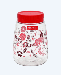 Toples Plastik Wadah Makanan Basic Home BPT-2 Gulali Jar 1500 ml, Ukuran Ø 122 x H 175 mm | Raja Plastik Indonesia