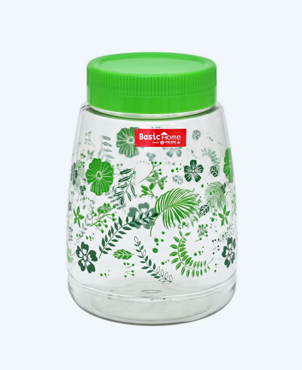 Toples Plastik Wadah Makanan Basic Home BPT-2 Gulali Jar 1500 ml, Ukuran Ø 122 x H 175 mm | Raja Plastik Indonesia