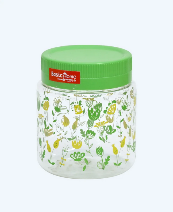 Toples Plastik Wadah Makanan Basic Home BPT-3 Gulali Jar 750 ml, Ukuran Ø 100 x H 117 mm | Raja Plastik Indonesia