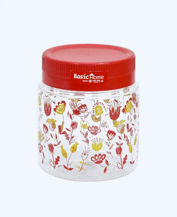 Toples Plastik Wadah Makanan Basic Home BPT-3 Gulali Jar 750 ml, Ukuran Ø 100 x H 117 mm | Raja Plastik Indonesia