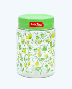 Toples Plastik Wadah Makanan Basic Home BPT-4 Gulali Jar 1000 ml, Ukuran Ø 100 x H 150 mm | Raja Plastik Indonesia