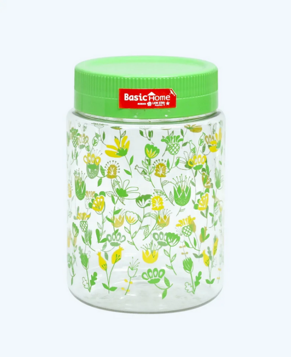 Toples Plastik Wadah Makanan Basic Home BPT-4 Gulali Jar 1000 ml, Ukuran Ø 100 x H 150 mm | Raja Plastik Indonesia
