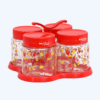 Toples Plastik Wadah Makanan Basic Home BPT-5 Gulali Jar Set With Tray 750 ml, Ukuran 227 x 227 x 145 mm | Raja Plastik Indonesia