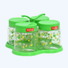 Toples Plastik Wadah Makanan Basic Home BPT-5 Gulali Jar Set With Tray 750 ml, Ukuran 227 x 227 x 145 mm | Raja Plastik Indonesia