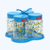 Toples Plastik Wadah Makanan Basic Home BPT-6 Gulali Jar Set With Tray 1000 ml, Ukuran 227 x 227 x 180 mm | Raja Plastik Indonesia