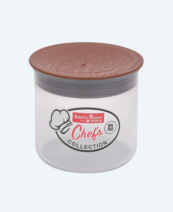 Toples Plastik Wadah Penyimpanan Makanan Basic Home BKS-1 Essens Pot 300 ml Walnut (3) Toples Plastik Wadah Penyimpanan Makanan Basic Home BKS-1 Essens Pot 300 ml Walnut Ukuran Ø 89 x H 80.5 mm | Raja Plastik Indonesia