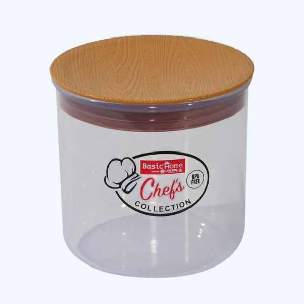 Toples Plastik Wadah Penyimpanan Makanan Basic Home BKS-4 Essens Pot 700 ml (1) Toples Plastik Wadah Penyimpanan Makanan Basic Home BKS-4 Essens Pot 700 ml, Ukuran Ø 107 X H 103 mm | Raja Plastik Indonesia