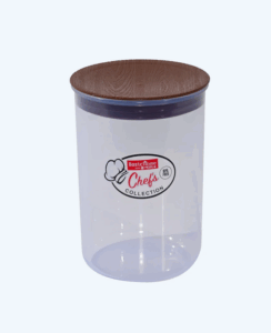 Toples Plastik Wadah Penyimpanan Makanan Basic Home BKS-5 Essens Pot 1000 ml, Ukuran Ø 107 x H 153 mm | Raja Plastik Indonesia