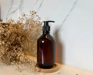 Botol Pompa Plastik Kemasan Sabun Cair Bioplast PET Cosmo 500 ml Coklat TTP Pump | Raja Plastik Indonesia