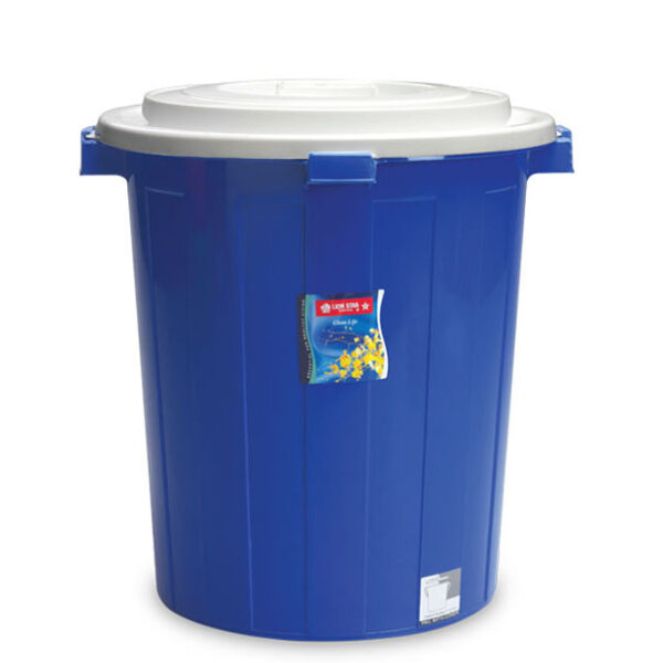 Ember Plastik Besar 12 Galon Tutup Lion Star PC-10 Pail with Cover, Ukuran Ø 430 x H 505 mm | Raja Plastik Indonesia