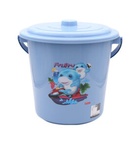 Ember Plastik Besar Tutup Lion Star E-7 Elegant Pail 6 Gallons with Cover, Ukuran Ø 390 x H 360 mm | Raja Plastik Indonesia