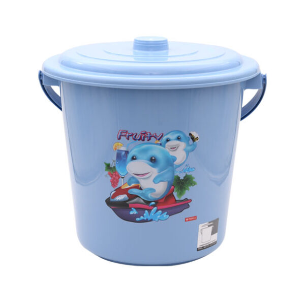 Ember Plastik Besar Tutup Lion Star E-7 Elegant Pail 6 Gallons with Cover, Ukuran Ø 390 x H 360 mm | Raja Plastik Indonesia
