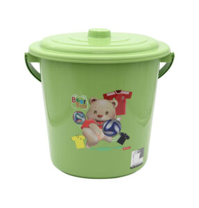 Ember Plastik Besar Tutup Lion Star E-7 Elegant Pail 6 Gallons with Cover, Ukuran Ø 390 x H 360 mm | Raja Plastik Indonesia