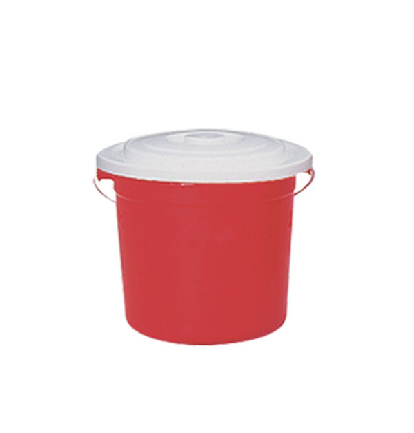 Ember Plastik Kecil Tutup 1,5 Galon Lion Star PC-13 Pail with Cover, Ukuran Ø 235 x H 205 mm | Raja Plastik Indonesia
