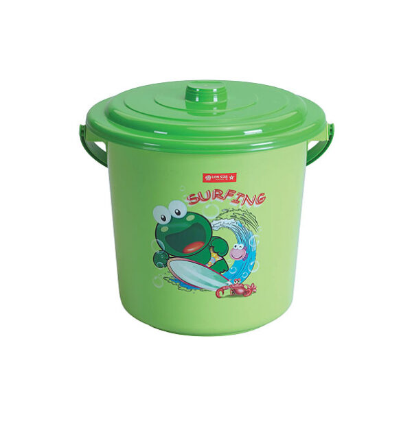 Ember Plastik Sedang Tutup Lion Star E-6 Elegant Pail 4 Gallons with Cover Ember Plastik Sedang Tutup Lion Star E-6 Elegant Pail 4 Gallons with Cover, Ukuran Ø 360 x H 310 mm | Raja Plastik Indonesia