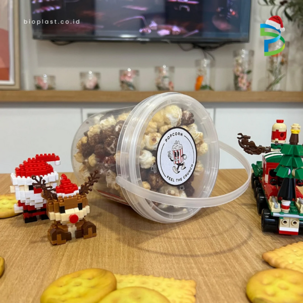 Ember Tempat Makanan Food Grade 1 Liter Bioplast PAIL PP U 1 LT Bening | Raja Plastik Indonesia