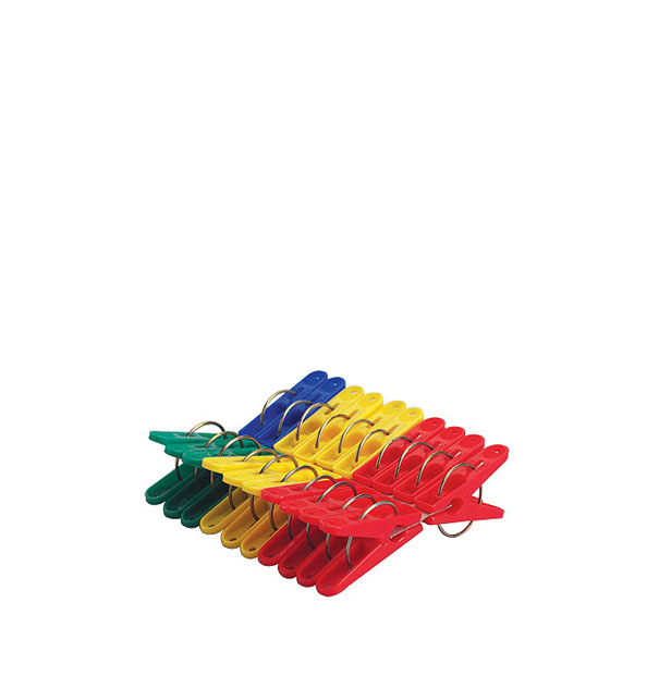 Jepitan Baju Jemuran Pakaian 4 Warna Lion Star JB-1 Laundry Clips 01, Ukuran 120 x 115 x H 35 mm | Raja Plastik Indonesia