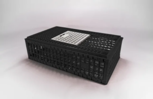 Keranjang Ayam Besar Plastik Hitam Murah Bioplast Bahan PP, Ukuran 938 x 568 x 280 mm | Raja Plastik Indonesia