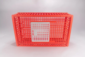 Keranjang Ayam Potong Besar Plastik Orange Bioplast Bahan PP, Ukuran 938 x 568 x 280 mm | Raja Plastik Indonesia
