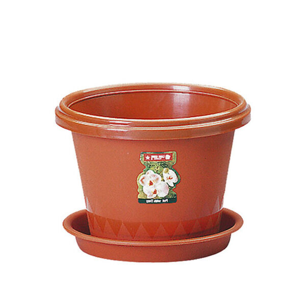 Pot Bunga Plastik Diameter 23,8 cm Tatakan Lion Star FP-2 Orchid Pot No.8, Ukuran Ø 238 x H 170 mm | Raja Plastik Indonesia