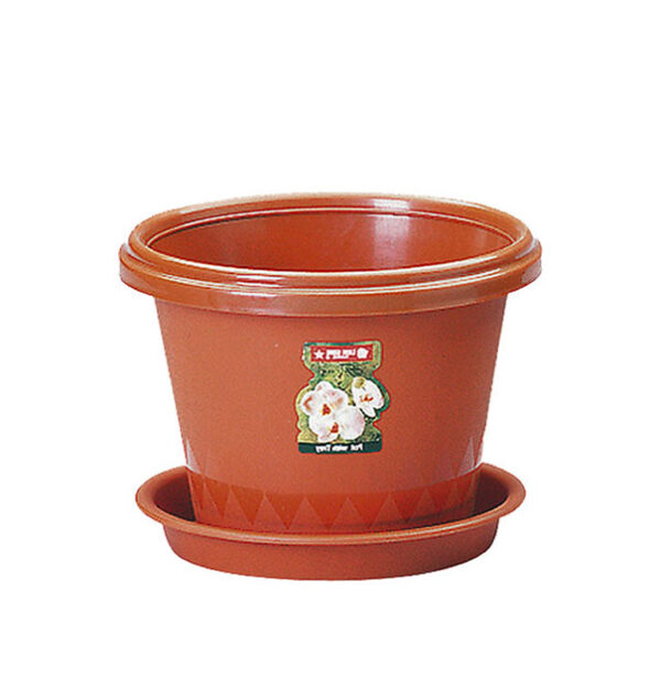 Pot Bunga Plastik Diameter 23,8 cm Tatakan Lion Star FP-2 Orchid Pot No.8, Ukuran Ø 238 x H 170 mm | Raja Plastik Indonesia