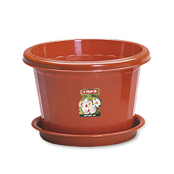 Pot Bunga Plastik Diameter 30,7 cm Tatakan Lion Star FP-33 Lily Pot No 10, Ukuran Ø 307 x H 209 mm | Raja Plastik Indonesia