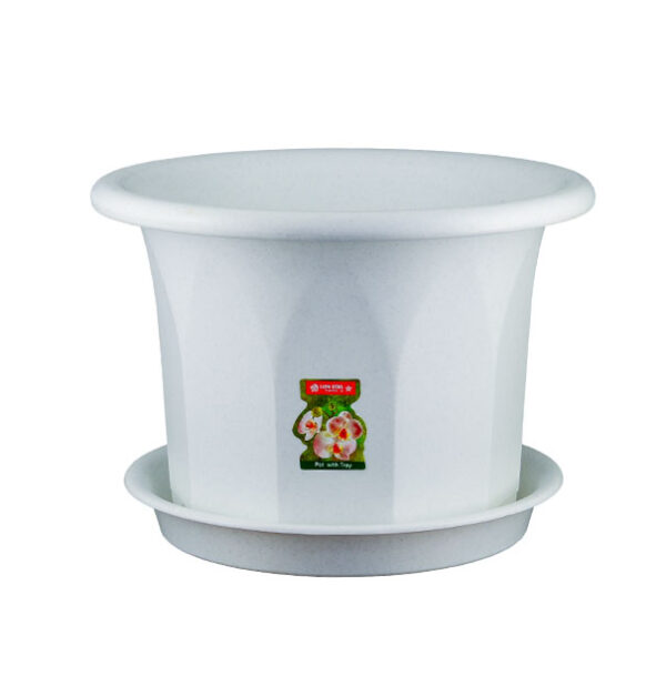 Pot Bunga Plastik Diameter 36 cm Tatakan Lion Star FP-28 Rose Pot No 12 (2) Pot Bunga Plastik Diameter 36 cm Tatakan Lion Star FP-28 Rose Pot No 12, Ukuran Ø 360 x H 265 mm | Raja Plastik Indonesia