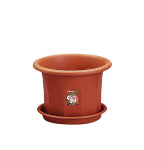 Pot Bunga Plastik Kecil Diameter 16,8 cm Tatakan Lion Star FP-26 Rose Pot No 5, Ukuran Ø 168 x H 120 mm | Raja Plastik Indonesia