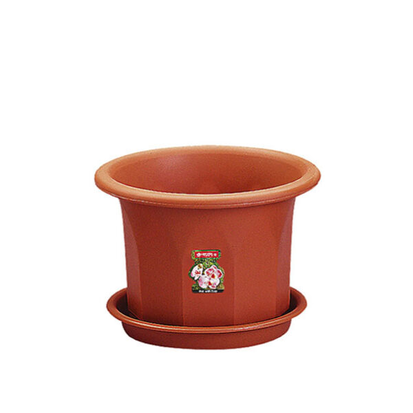 Pot Bunga Plastik Kecil Diameter 16,8 cm Tatakan Lion Star FP-26 Rose Pot No 5, Ukuran Ø 168 x H 120 mm | Raja Plastik Indonesia