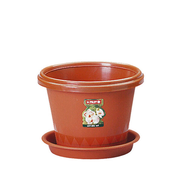Pot Bunga Plastik Kecil Diameter 19,4 cm Tatakan Lion Star FP-4 Orchid Pot No 6, Ukuran Ø 194 x H 153 mm | Raja Plastik Indonesia
