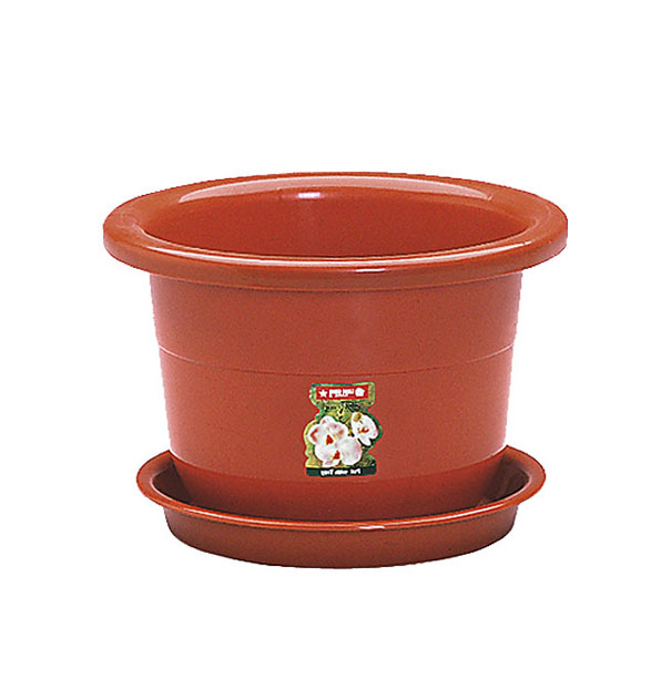 Pot Bunga Plastik Kecil Diameter 23,8 cm Lion Star FP-38 Tulip Pot No 8, Ukuran Ø 238 x H 169 mm | Raja Plastik Indonesia
