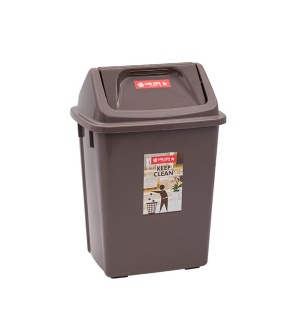 Tempat Sampah Kecil Plastik 10 Liter Tutup Lion Star C-4 Dustbin, Ukuran 250 x 205 x H 365 mm | Raja Plastik Indonesia