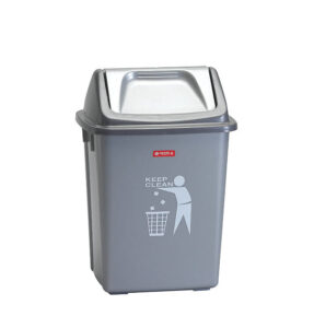 Tempat Sampah Kecil Plastik 10 Liter Tutup Lion Star C-4 Dustbin, Ukuran 250 x 205 x H 365 mm | Raja Plastik Indonesia