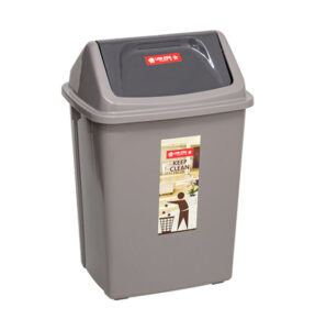 Tempat Sampah Kecil Plastik 15 Liter Tutup Lion Star C-3 Dustbin, Ukuran 300 x 238 x 435 mm | Raja Plastik Indonesia
