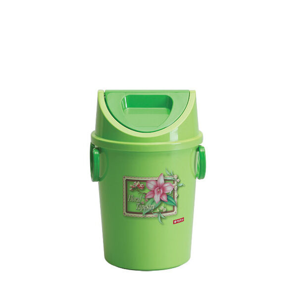 Tempat Sampah Kecil Plastik 5 Liter Tutup Lion Star C-15 Carry Bin, Ukuran Ø 198 x H 315 mm | Raja Plastik Indonesia