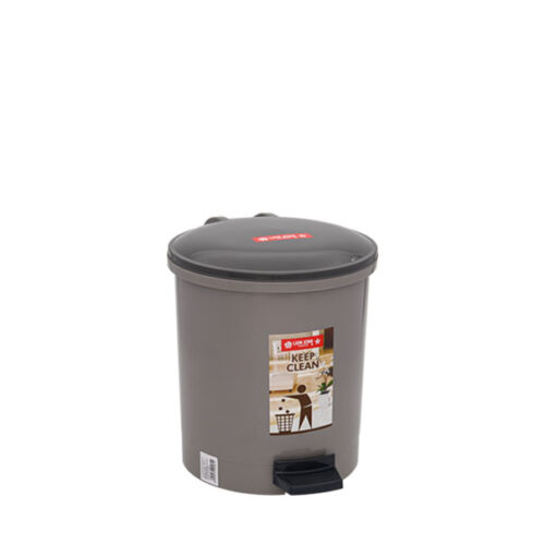 Tempat Sampah Plastik Injak Tutup 5 Liter Lion Star C-12 Round Step on Dustbin, Ukuran Ø 224 x H 260 mm | Raja Plastik Indonesia