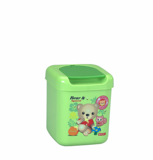 Tempat Sampah Plastik Kecil 3 Liter Tutup Lion Star C-6 Clean Dust Bin, Ukuran 162 x 162 x 183 mm | Raja Plastik Indonesia