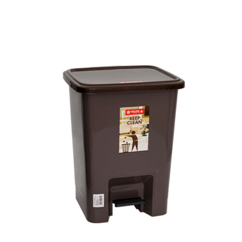 Tempat Sampah Plastik Kotak Injak Tutup 10 Liter Lion Star C-13 Square Step on Dustbin, Ukuran Ø 264 x 250 x 343 mm | Raja Plastik Indonesia