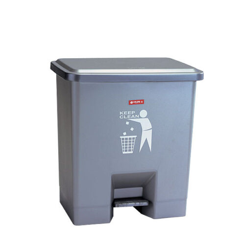 Tempat Sampah Plastik Kotak Injak Tutup Lion Star C-34 Wide Step on Dustbin 15 Liter Clean, Ukuran 325 x 245 x H 360 mm | Raja Plastik Indonesia