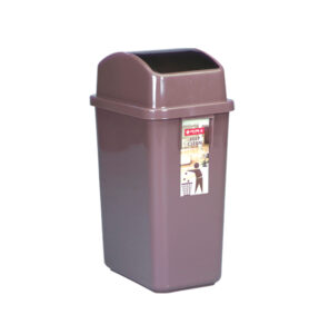 Tempat Sampah Plastik Kotak Tutup 20 Liter Lion Star C-28 Quadra Dustbin, Ukuran 330 x 226 x H 520 mm | Raja Plastik Indonesia